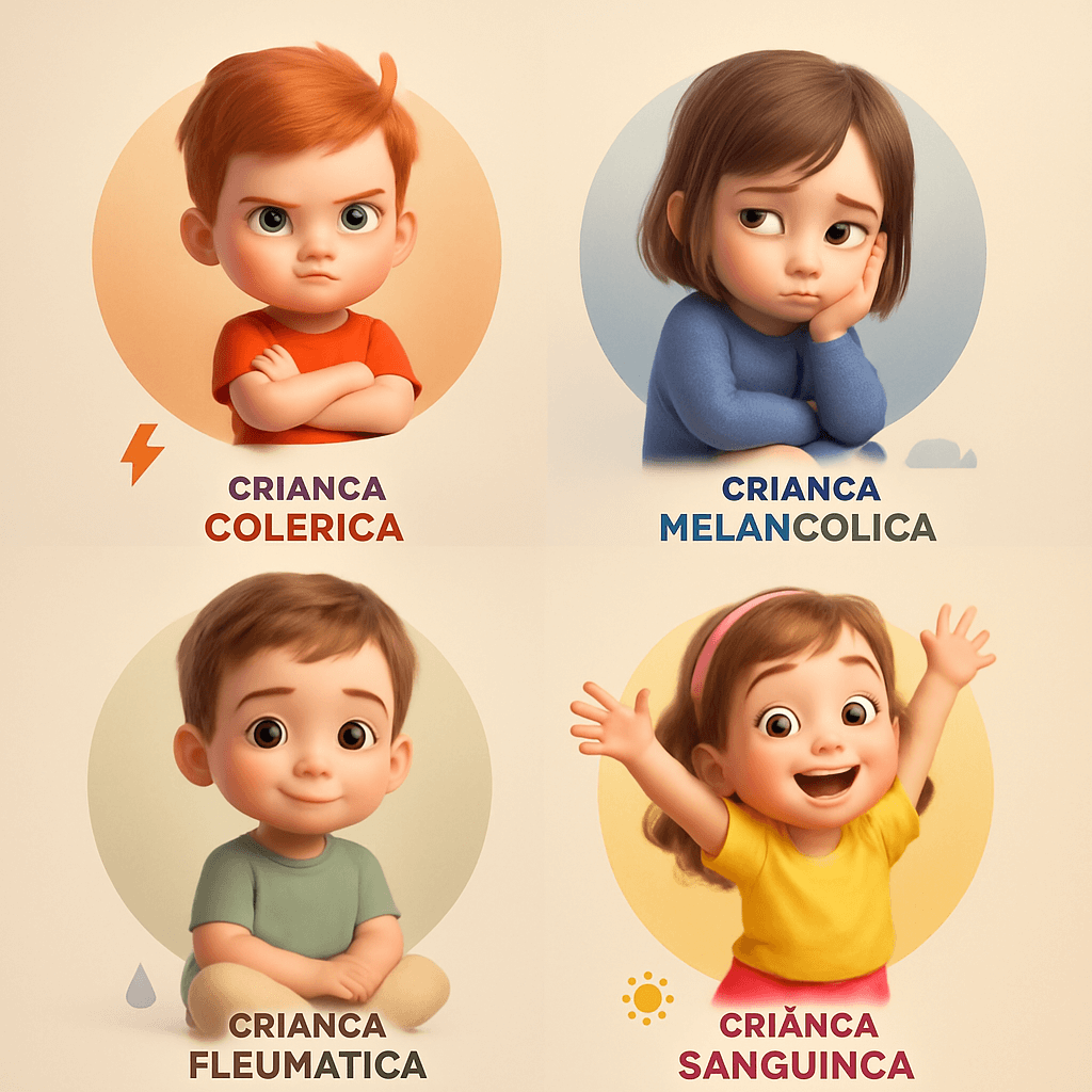 Os 4 temperamentos infantis