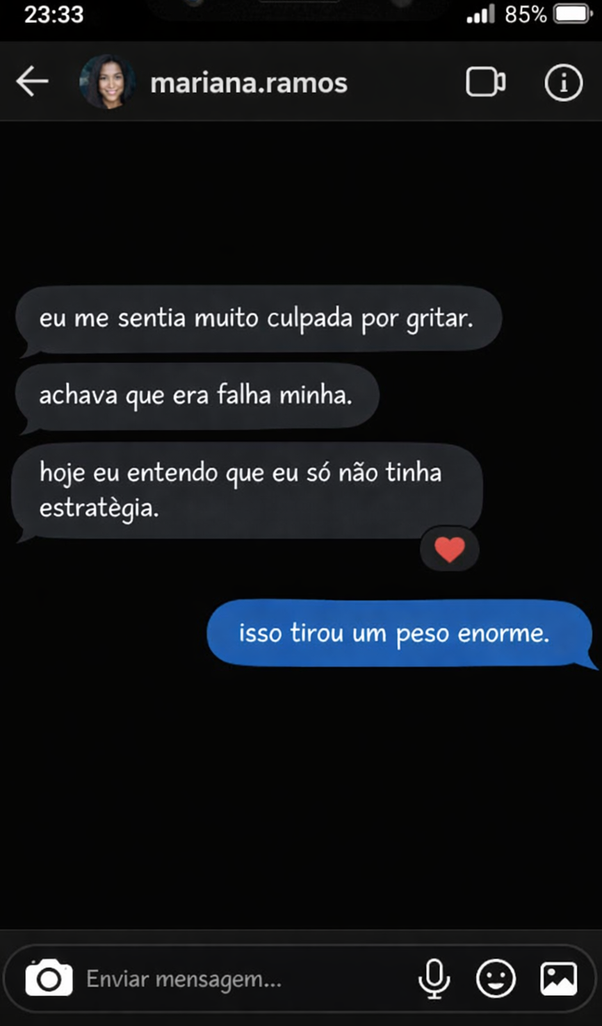 Depoimento real de mae no Instagram